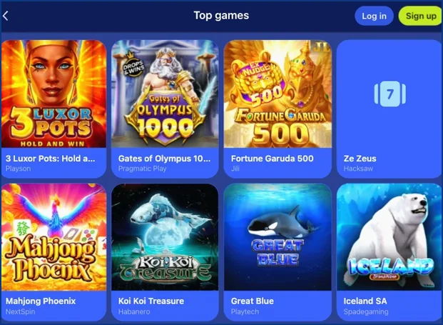 DK88 Bet top games row with slot covers such as Gates of Olympus 1000, Fortune Garuda 500, Mahjong Phoenix and Great Blue
